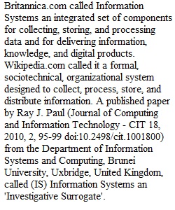 Information Systems Paper